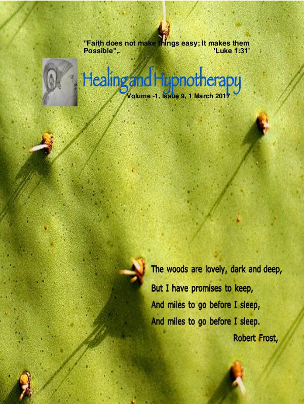 Healing and Hypnotherapy Volume 1, Issue 9, (1 March 2017)