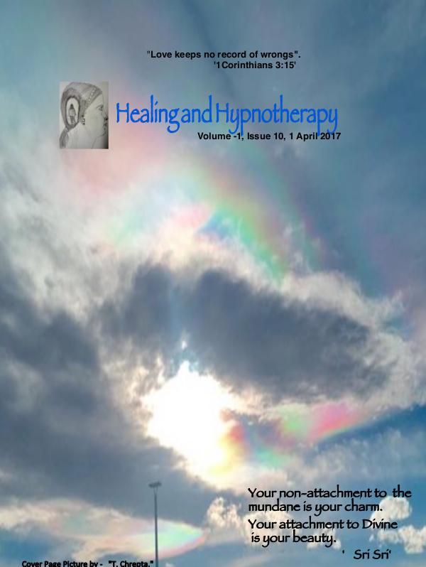 Healing and Hypnotherapy Volume 1, Issue 10, (1 April 2017)