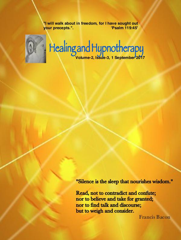 Healing and Hypnotherapy Volume 2, Issue 3, (September 1, 2017)