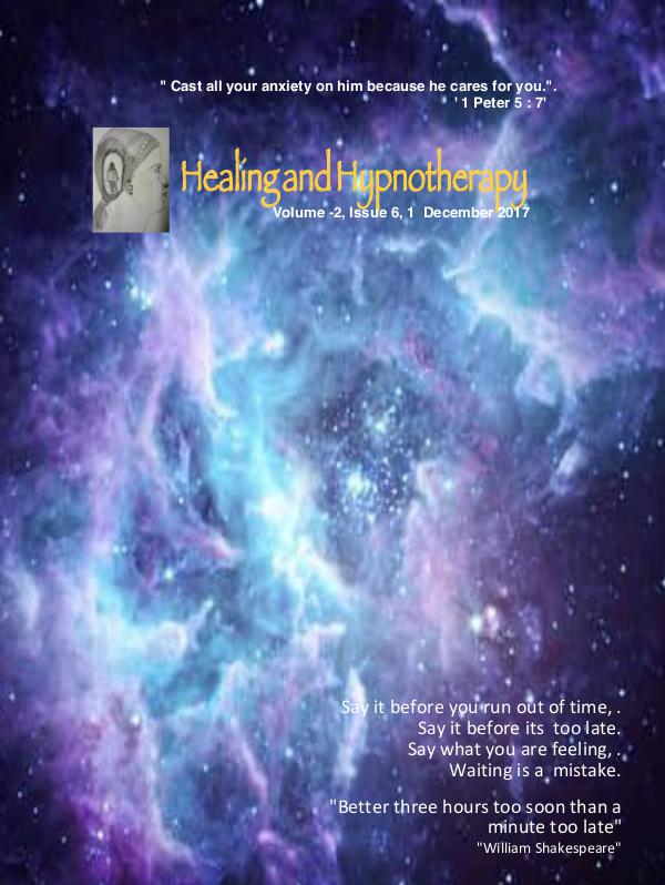 Healing and Hypnotherapy Volume 2, Issue 6, (December 1, 2017)