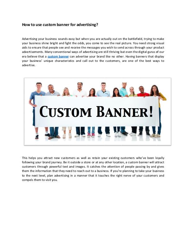 CUSTOM BANNER Custom Banner