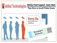 Tips How to Avoid Ticket Scams - Nishkul Tech Support Scam Alert