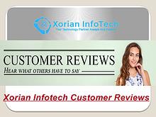 Xorian Infotech Customer Reviews