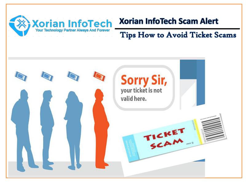 Tips How to Avoid Ticket Scams - Xorian Infotech scam alert
