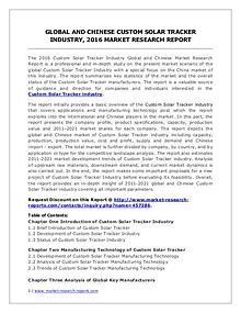 Custom Solar Tracker Market Share Analysis and Forecasts 2021
