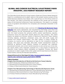 Electrical & Electronic Fuses Market Analysis and Forecasts 2021