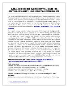 Business Intelligence (BI) Software Market Trends Forecasts to 2021