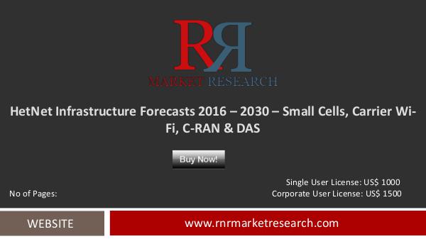 HetNet Infrastructure Market Forecasts 2016 – 2030 Nov 2016