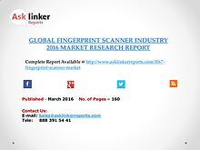 Global Fingerprint Scanner Market 2016-2020 Report
