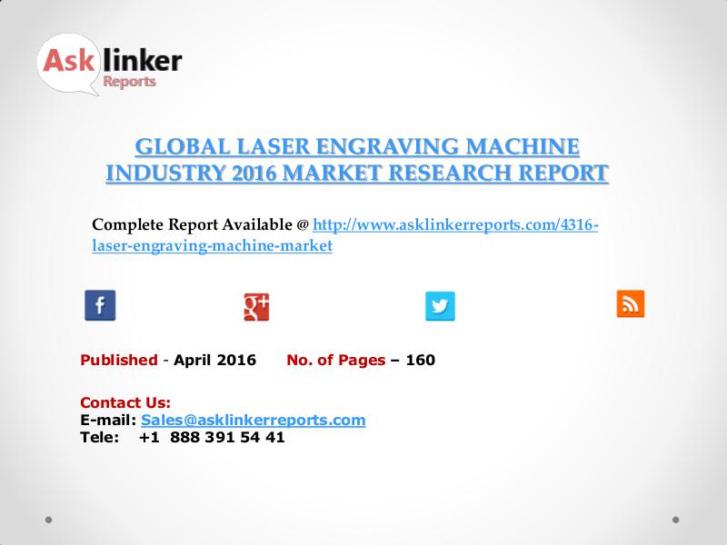 Laser Engraving Machine Market 2016-2020 Report april 2016