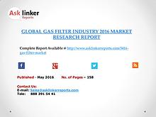 Gas Filter Market Analysis and Forecasts New Research Report 2016