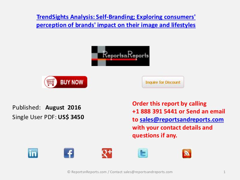 Self-Branding Market 2016 Report Industry Trends Analysis & Forecast Aug 2016