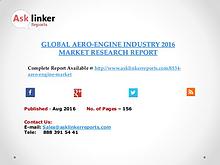 Global Aero-engine Market 2016-2020 Report