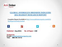 Global Hydrogen Bromide (HBr) Market 2016-2020 Report