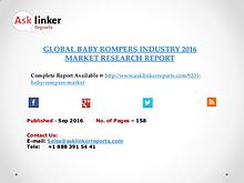 Baby Rompers Industry Key Companies Market Share in 2011 –2016 Report