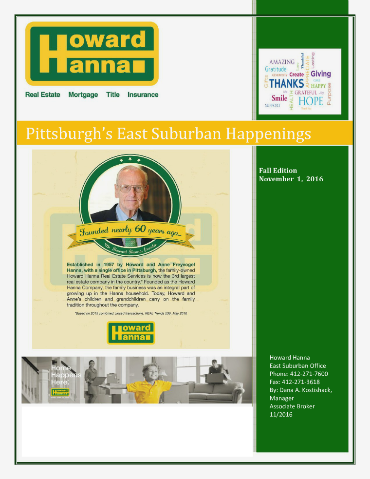 Howard Hanna East Suburban Happenings Fall Edition