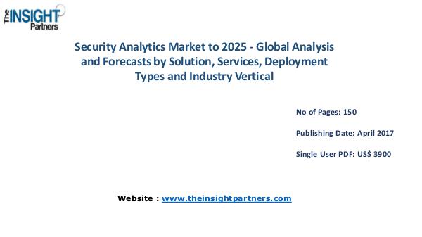 Security Analytics Industry Overview, Key Developments Security Analytics Industry Overview, Key Developm