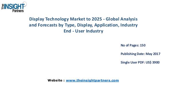 Display Technology Market Analysis & Trends - Forecast to 2025 Display Technology Market to 2025