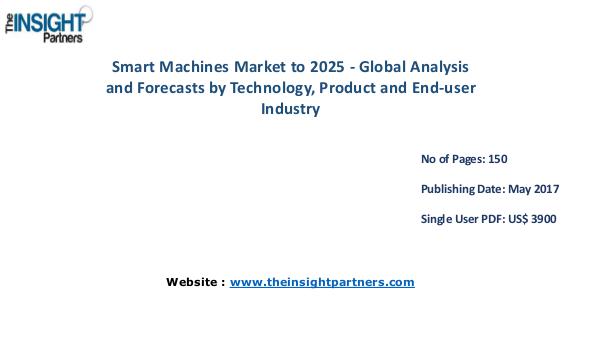 Smart Machines Market Research Reports & Industry Analysis 2016-2025 Global Smart Machines Market to 2025