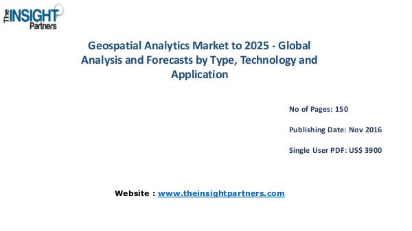 Geospatial Analytics Market: Industry Analysis & Opportunities-The In Geospatial Analytics Market: Industry Analysis & O
