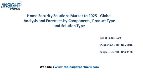 Home Security Solutions Market Outlook 2025 |The Insight Partners Home Security Solutions Market Outlook 2025 |The I