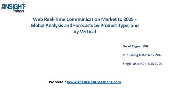 Web Real-Time Communication Market Trends |The Insight Partners Web Real-Time Communication Market to 2025