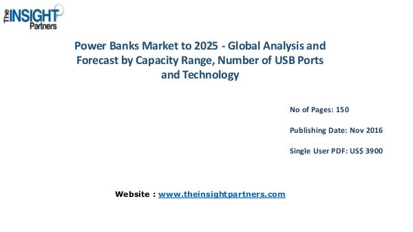 Power Banks Market Outlook 2025 |The Insight Partners Power Banks Market Outlook 2025 |The Insight Partn