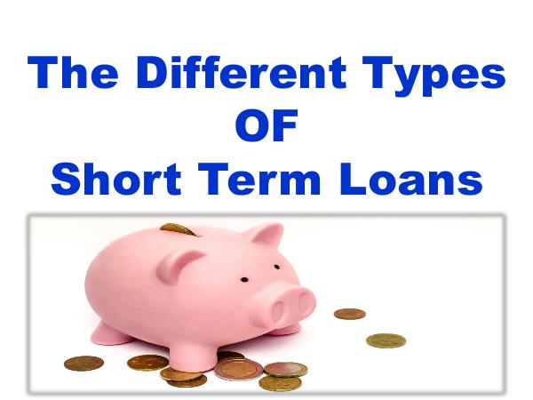 The Different Types of Short Term Loans 1