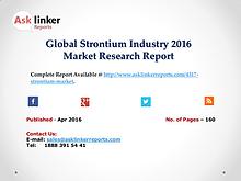 Global Strontium Industry Production and Market Share Forecast 2016