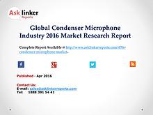 Global Condenser Microphone Market 2016 Investment Feasibility