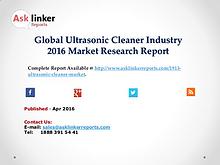 Global Ultrasonic Cleaner Market 2016 Analysis of Key Manufacturers