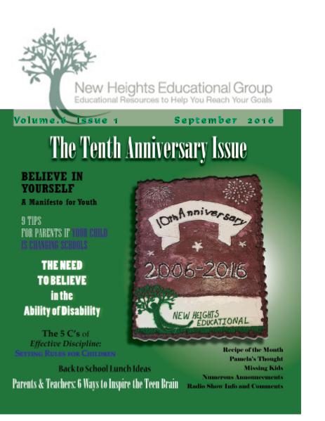 NHEG Magazine - September 2016 Issue 1    Volume  6