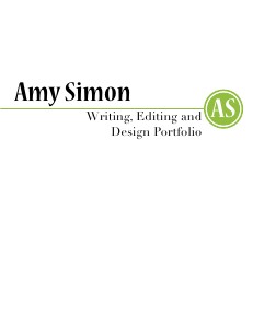 Amy Simon: Portfolio Volume I