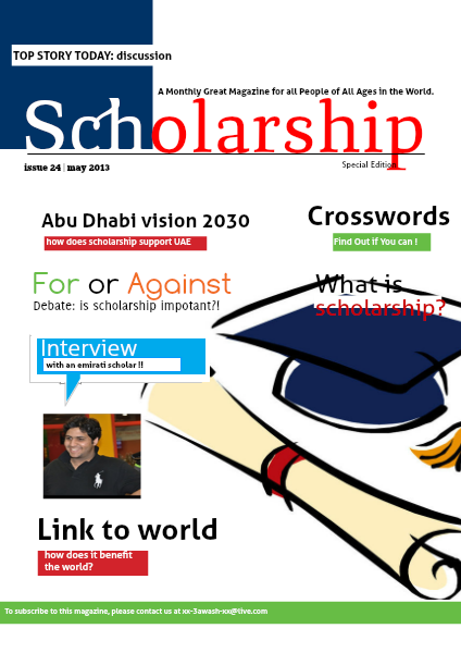 Scholarship May. 2013