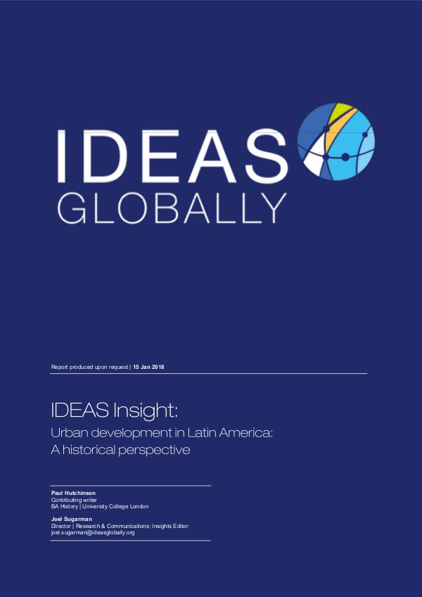 IDEAS Insights Urban Development in Latin America