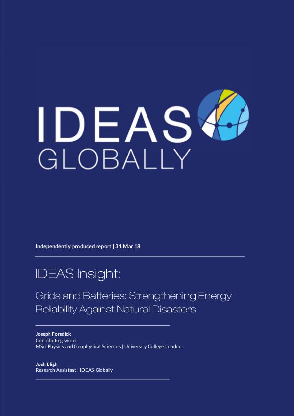 IDEAS Insights Strengthening Energy Reliability
