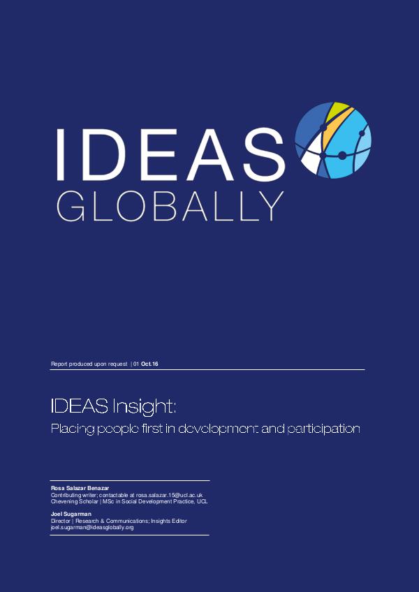 IDEAS Insights Placing people first