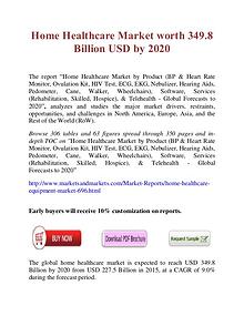 Home Healthcare Market worth 349.8 Billion USD by 2020