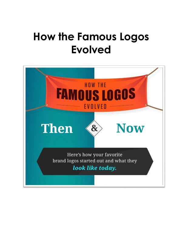 Eight logos that have evolved for better Eight logos that have evolved for better