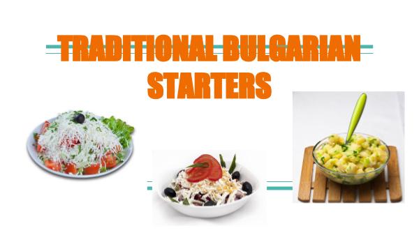 Traditional Bulgarian Starters Traditional Bulgarian starters