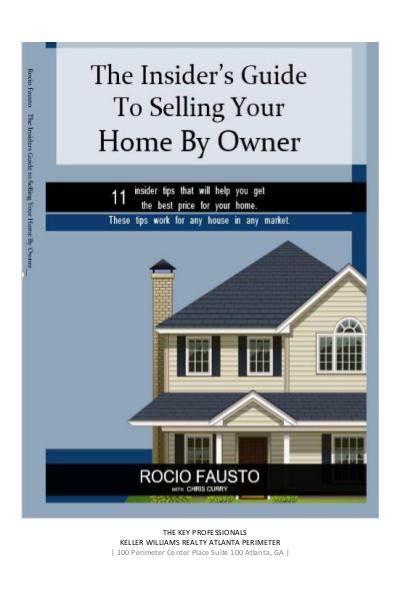 The Insider's Guide To Selling Your Home By Owner- Rocio Fausto I