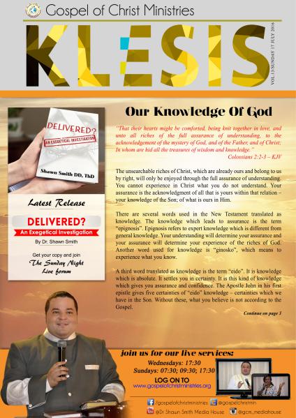 Klesis Newsletter Volume 13/July 2016
