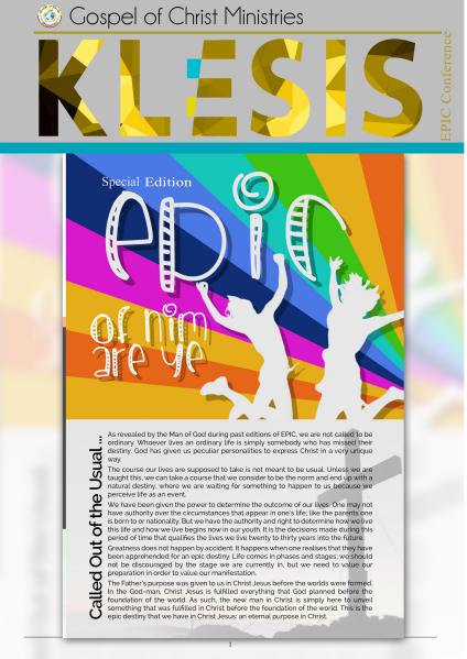 Klesis Newsletter Volume 15 / EPIC Edition