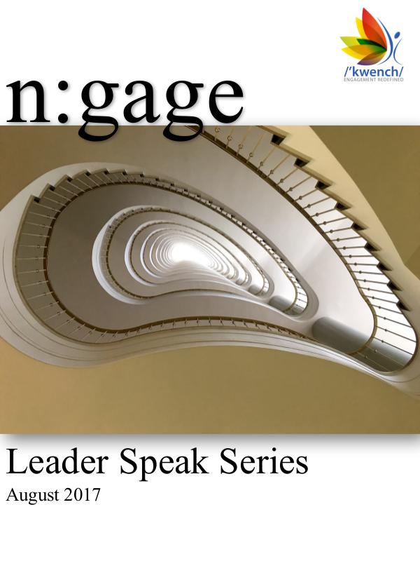 Kwench-n:gage Leader Speak Series Issue 1 Volume 5 (August 2017)