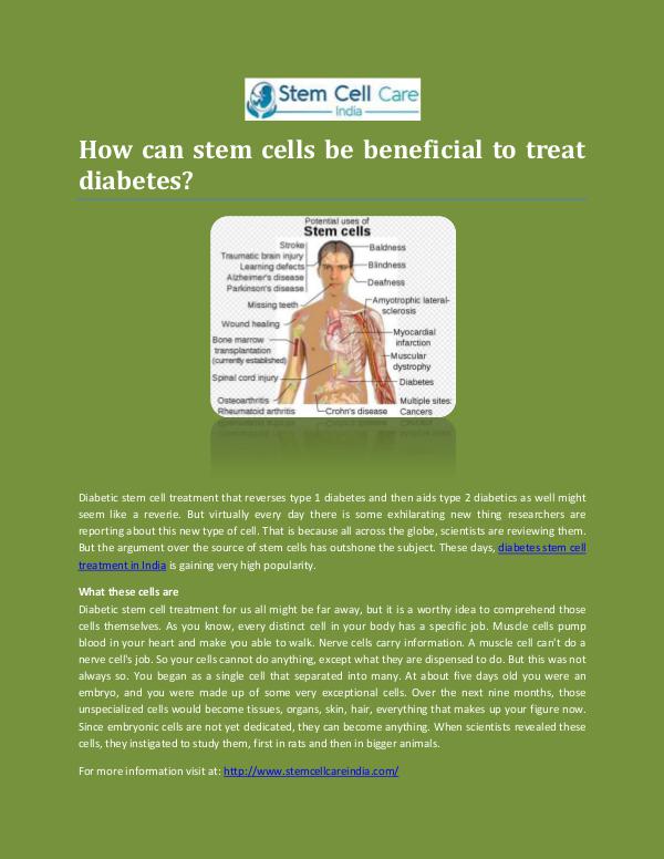 Diabetes Stem Cell Treatment In India Diabetes Stem Cell Treatment In India -Stemcellcar