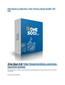 One Soci 2.0 Review – (Truth) of One Soci 2.0 and Bonus