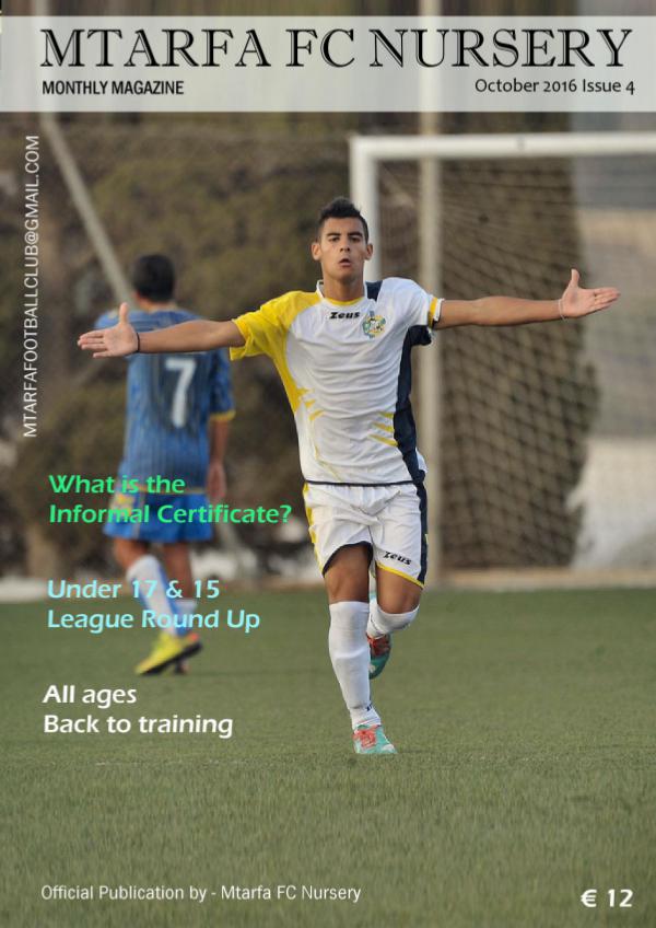 Mtarfa FC Nursery Volume 1 - Issue 4