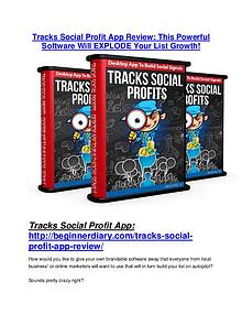 Tracks Social Profit App TRUTH review and EXCLUSIVE $25000 BONUS