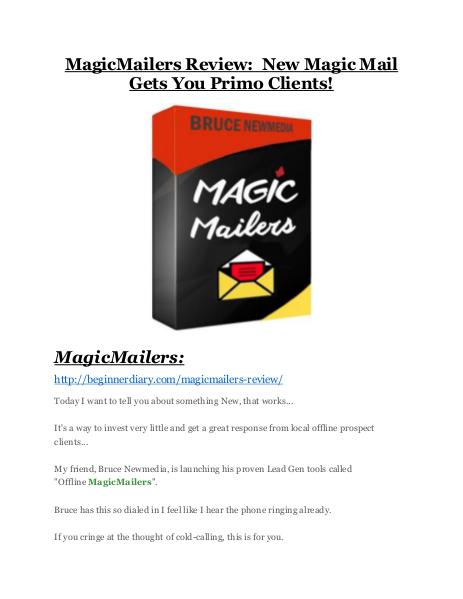 MagicMailers review and (COOL) $32400 bonuses MagicMailers review & bonuses - cool weapon