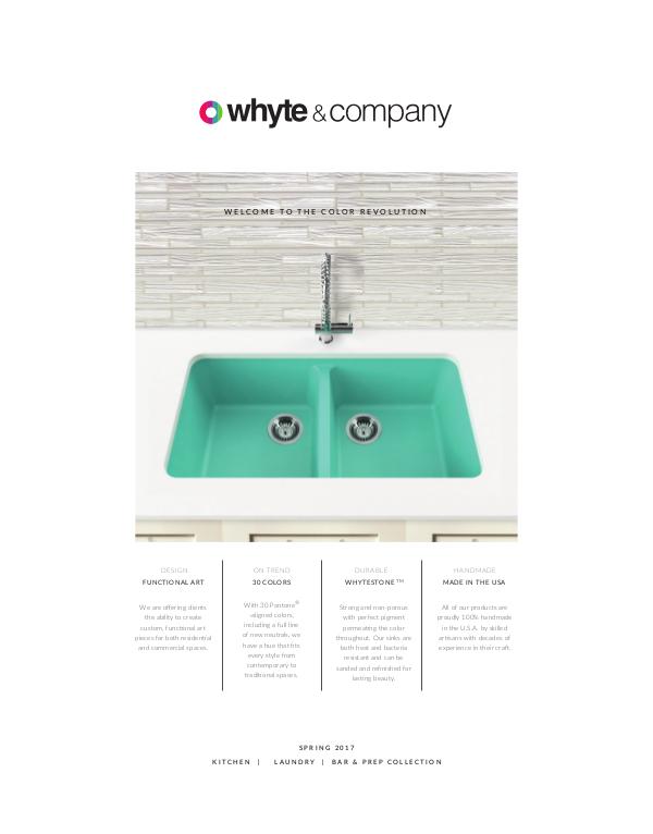 Whyte and Company Collections Spring 2017 Kitchen Collection